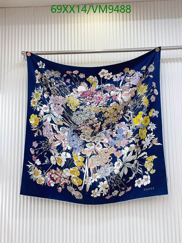 Gucci Luxuriant Floral Print Silk Scarf - 90x90CM