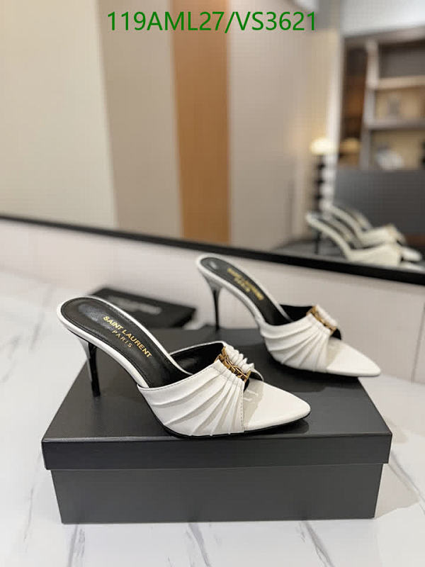 Yves Saint Laurent Women's White Sheepskin Mules - 10.5CM Heel, Genuine Leather Sole 28 Yves Saint Laurent Women's White Sheepskin Mules - 10.5CM Heel, Genuine Leather Sole