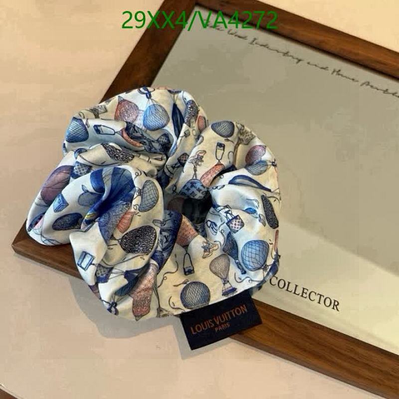 Louis Vuitton Hot Air Balloon Print Silk Scrunchie - Elegant Hair Accessory