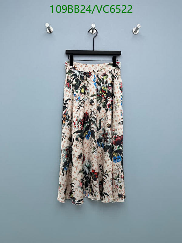Louis Vuitton Floral Pleated Skirt - Elegant A-Line Midi for Women