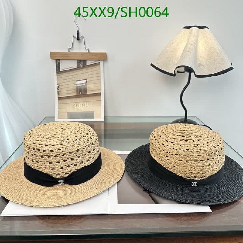 Chanel Straw Boater Hat - Elegant & Breathable Summer Headwear for Women