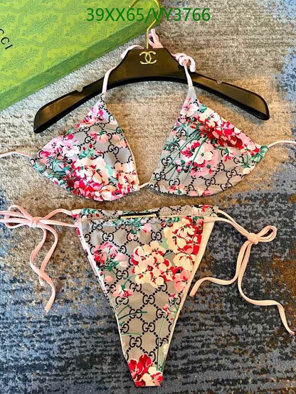 Gucci Floral Print Triangle Bikini Set - Stylish & Comfortable Swimwear
