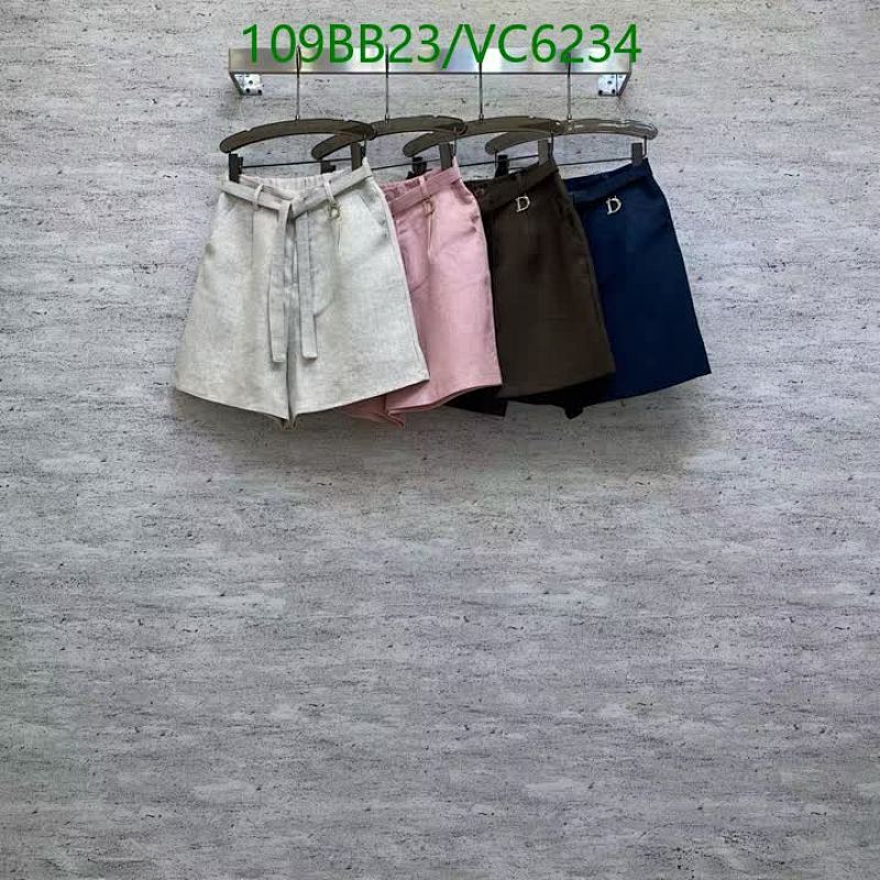 Dior Linen Blend High-Waisted Shorts with Belt - Comfortable & Stylish