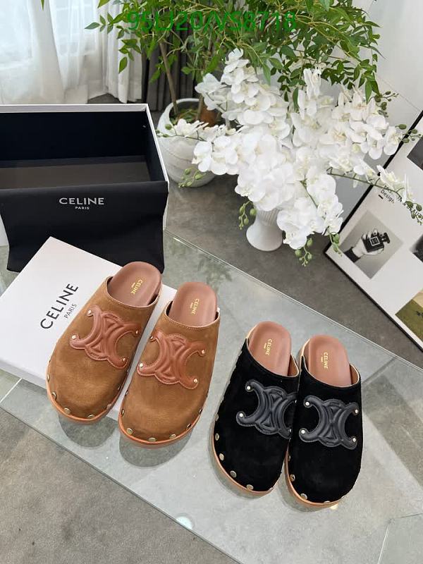 Celine Women's Suede and Leather Clogs - Stylish & Comfortable Footwear