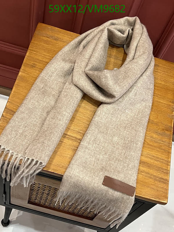 Louis Vuitton Unisex Cashmere Scarf 180x35cm - Beige