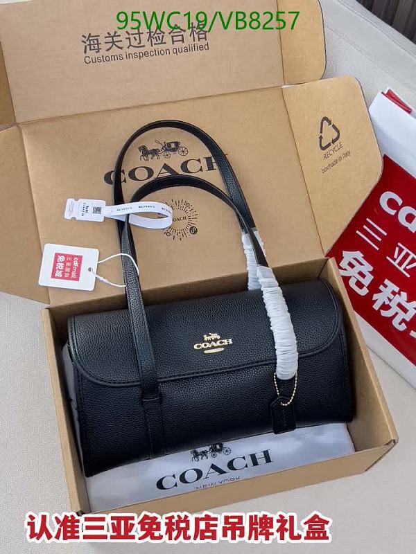 Coach Black Leather Cylindrical Shoulder Bag