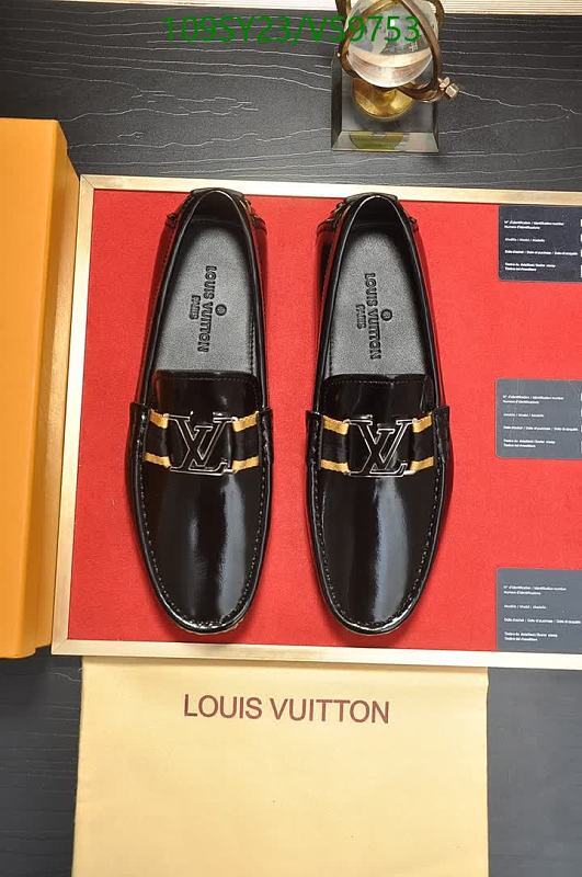 Louis Vuitton Men's Black Loafers - Genuine Cowhide Leather