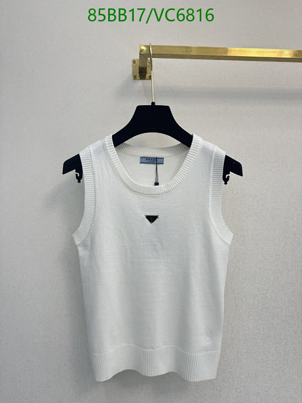 Prada Women's Knitted Sleeveless Tank Top - Chic & Versatile White Vest