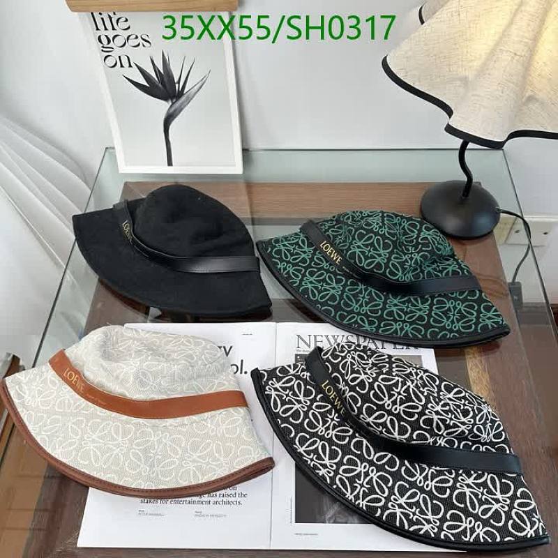 Loewe Luxury Anagram Pattern Bucket Hat - Reversible & Stylish Sun Protection