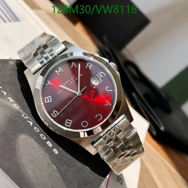Marc Jacobs Women's Red Dial Stainless Steel Quartz Watch 36mm