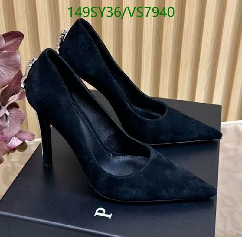 Cesare Paciotti Women's Black Suede Pointed Toe High Heel Pumps