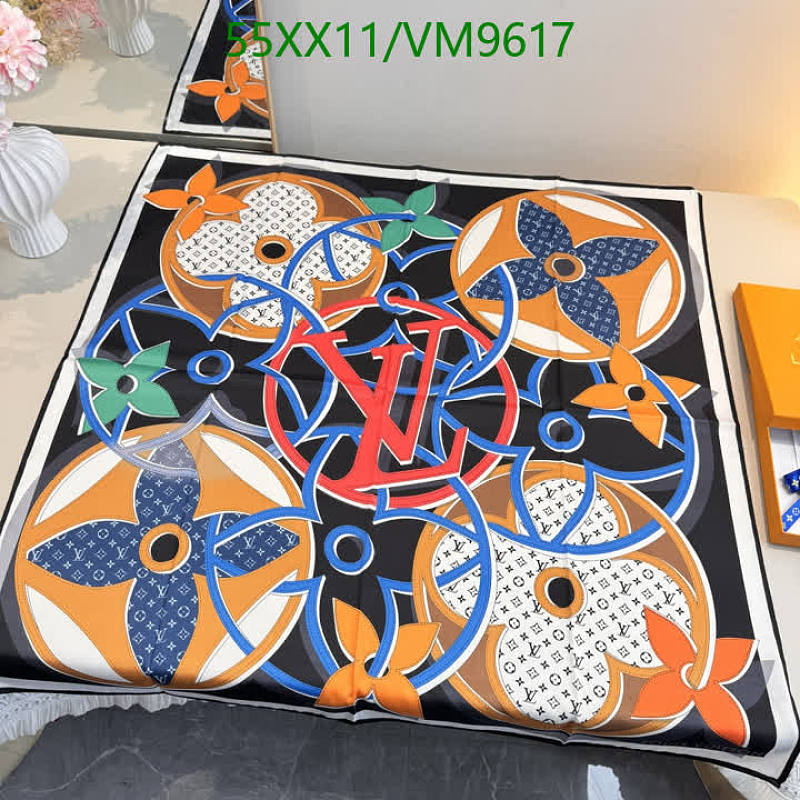 Louis Vuitton 90x90cm Real Silk Scarf with Monogram Design