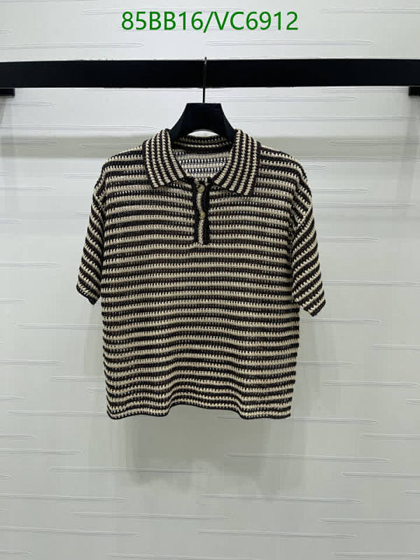 Ralph Lauren Knitted Polo Shirt - Striped Short Sleeve Top for Women