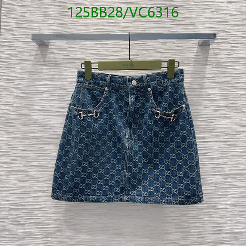 Gucci GG Denim Mini Skirt - Classic Monogram A-Line Design for Women