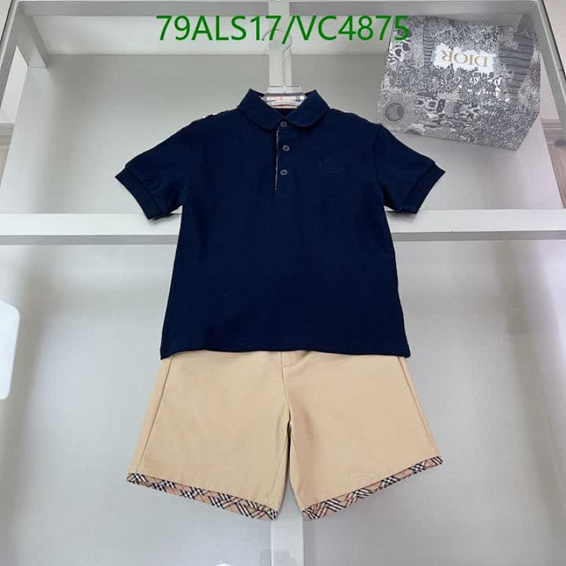 Burberry Kids' Polo Shirt & Shorts Set - Comfortable Cotton Clothing for Children