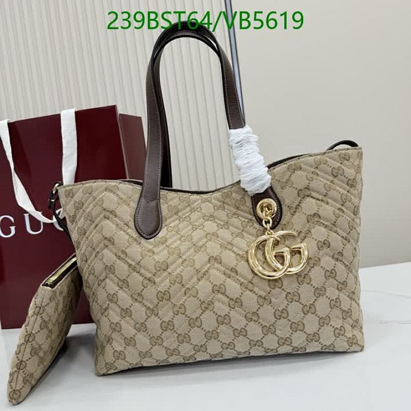 Gucci GG Matelassé Canvas & Leather Tote Bag - Stylish Everyday Carryall