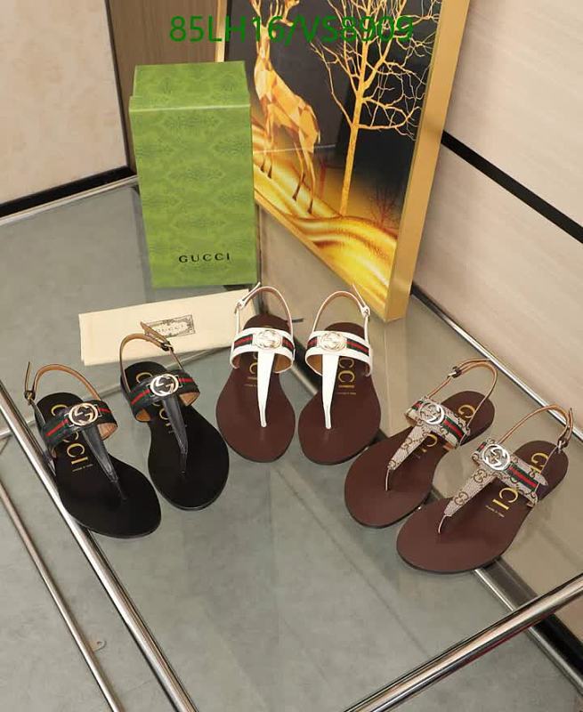 Gucci Women's Leather Flat Sandals - Elegant Summer Footwear