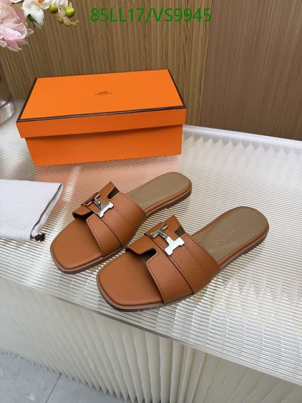 Hermes Women's Oran Sandals - Classic H-Cut Tan Leather Slides for Everyday Chic