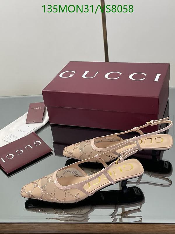 Gucci Women's Elegant Mesh Slingback Heels