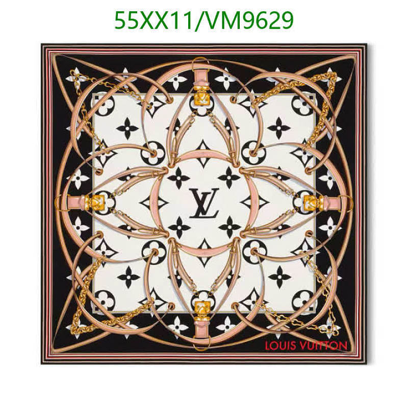 Louis Vuitton Mulberry Silk Scarf 90x90CM - Elegant Design VM9629