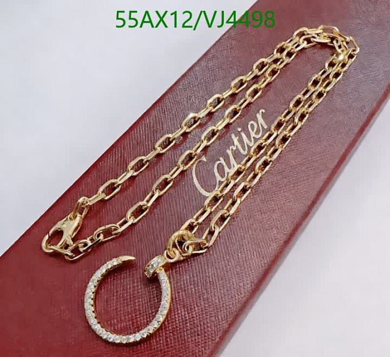 Cartier Juste un Clou Gold-Tone Necklace with Pave Diamond Pendant