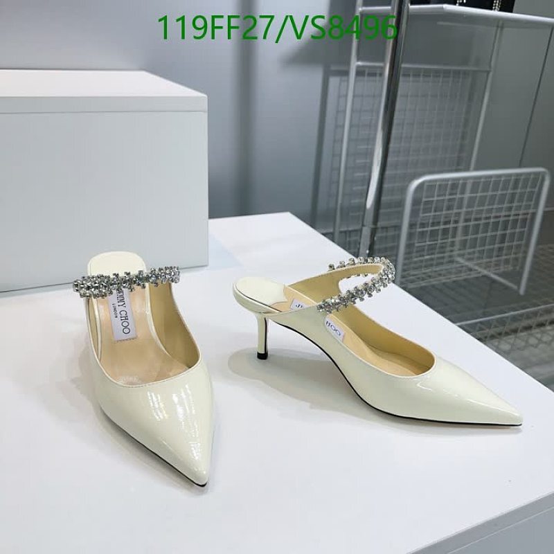 Jimmy Choo Women's Patent Leather Pumps with Crystal Strap