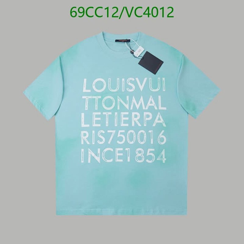 Louis Vuitton Men's Short Sleeve T-Shirt - Premium Cotton, S-XL Sizes