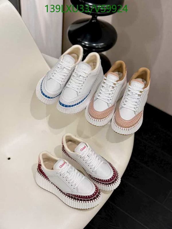 Chloé Woody Platform Sneakers for Women - Stylish Cowhide Leather Shoes