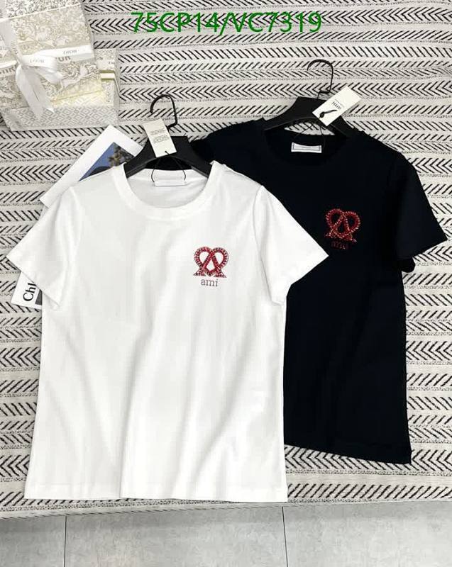 AMI Paris Women's Ami De Coeur Rhinestone Cotton T-Shirt - VC7319