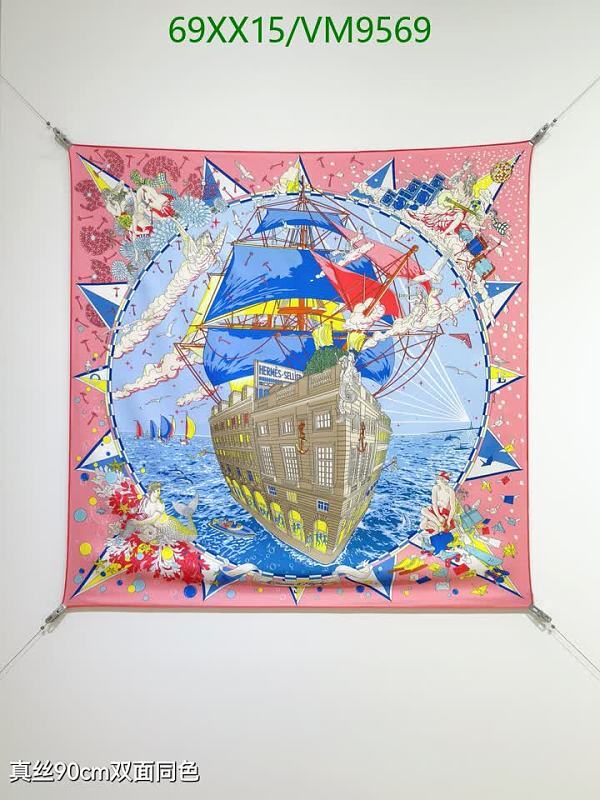Hermes Luxurious Mariner Silk Scarf 90x90cm - Elegant & Versatile Accessory