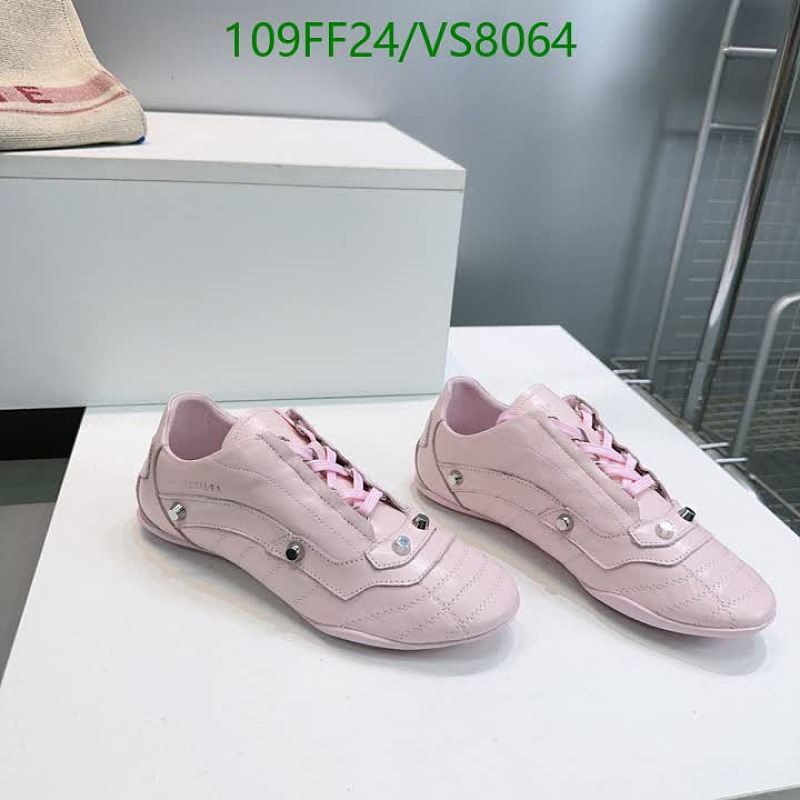 Balenciaga Women's Pink Leather Low-Top Sneakers - EU 35-45