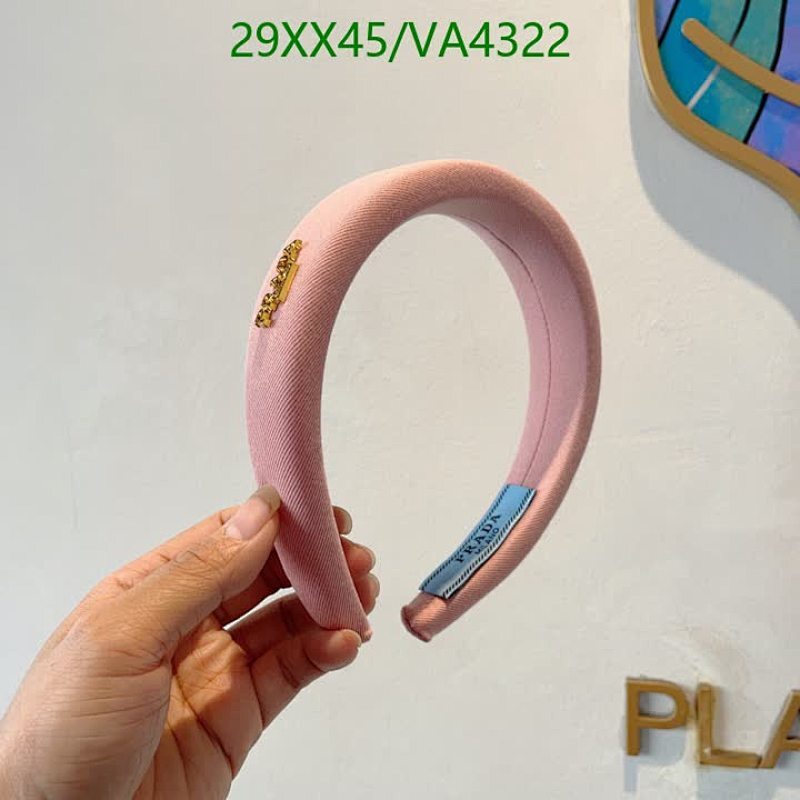 Prada Pink Padded Headband with Embellished Detail - Luxurious Hair Accessory