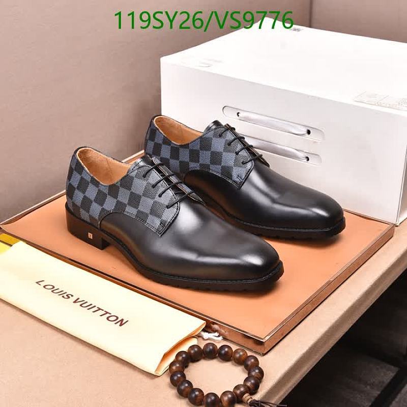 Louis Vuitton Men's Calf Leather Dress Shoes - Elegant Black Oxford Style
