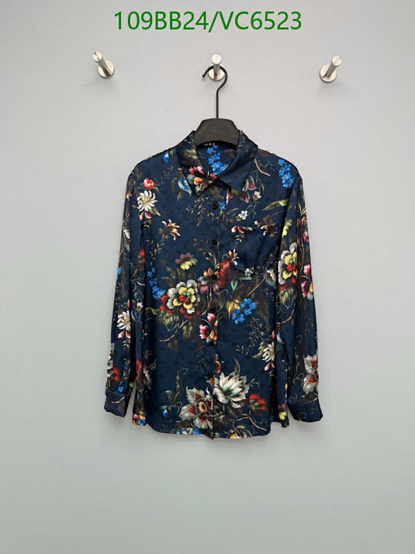 Louis Vuitton Women's Floral Print Long Sleeve Button-Down Shirt
