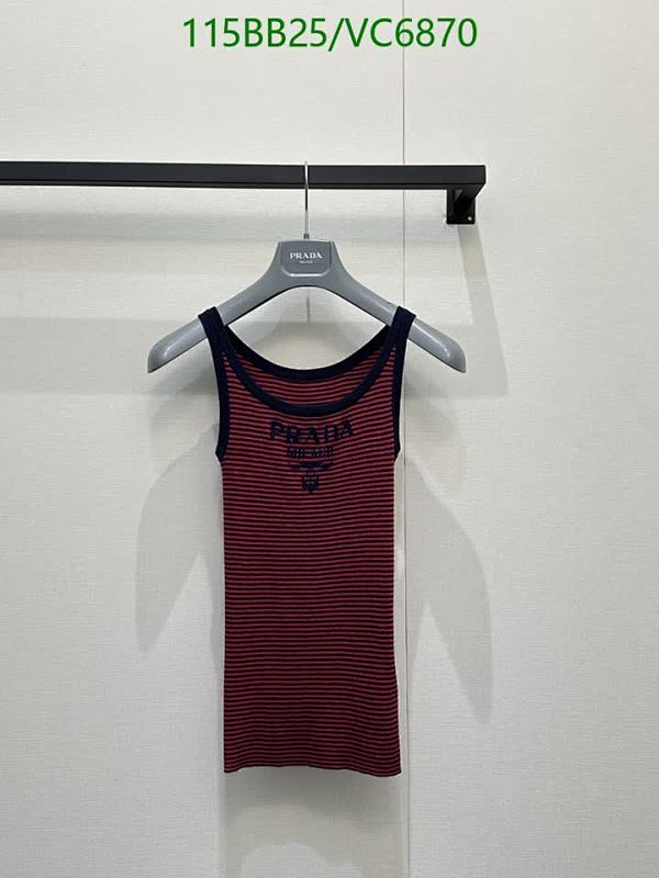 Prada Women's Knitted Striped Tank Top - Stylish & Comfortable Sleeveless Blouse