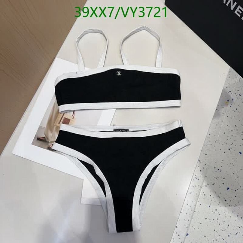 Chanel Two-Piece Swimsuit: Stylish Black & White Bikini Set for Women 6 Chanel Two-Piece Swimsuit: Stylish Black & White Bikini Set for Women
