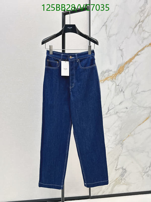 Celine Women's Dark Wash Denim Jeans - Classic Straight Leg Style