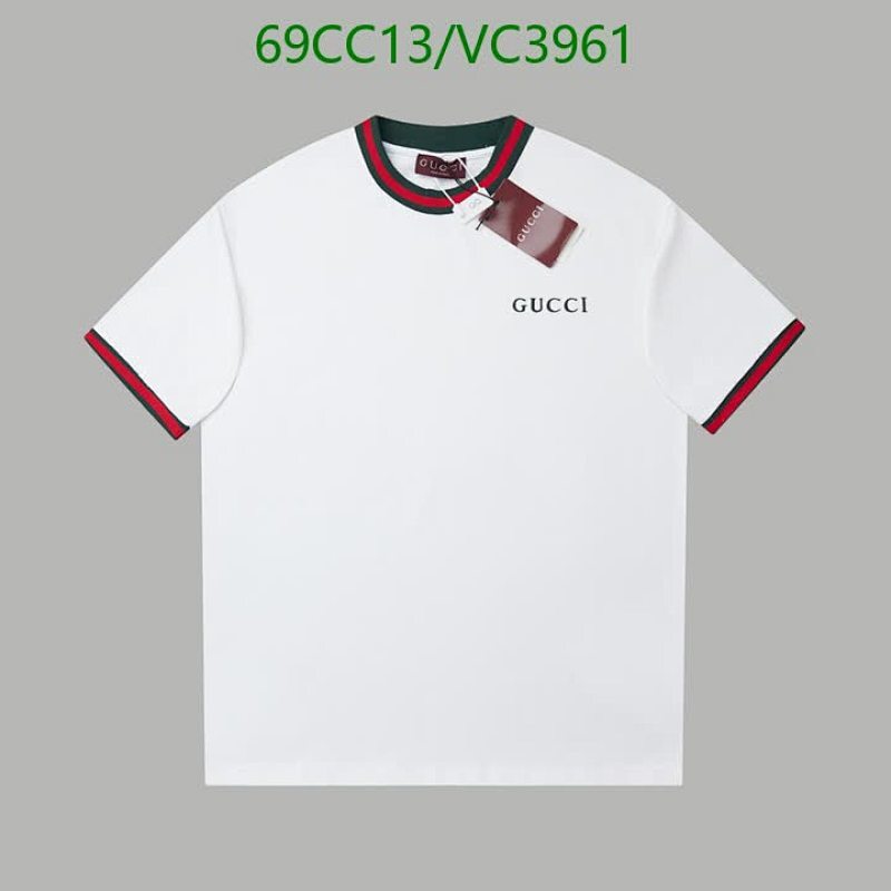 Gucci Men's Cotton T-Shirt with Signature Stripe Details - Classic & Comfortable 2 Gucci Men's Cotton T-Shirt with Signature Stripe Details - Classic & Comfortable