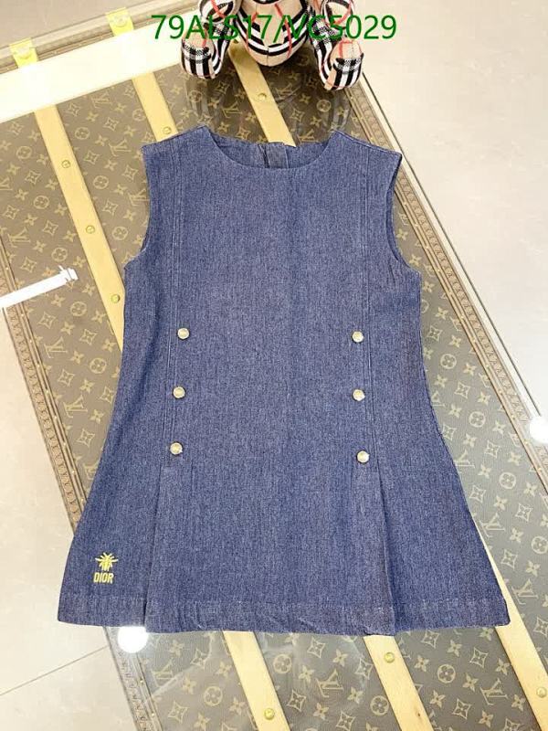 Dior Kids' Denim Sleeveless Dress - Stylish & Comfortable for Young Girls