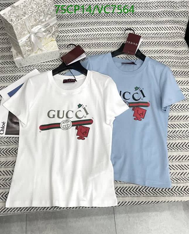 Gucci Cotton Short Sleeve T-Shirt with Logo Print for Women - Casual & Stylish