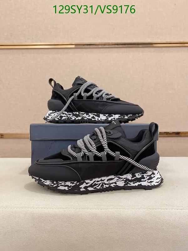 Balmain Men's Black Cowhide & Mesh Lace-Up Sneakers