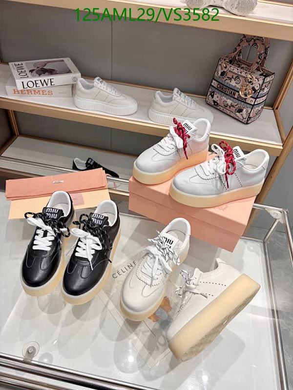 Miu Miu Women's Platform Sneakers - Stylish Cowhide Leather Shoes