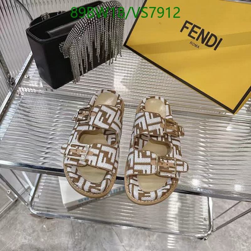 Fendi Women's FF Logo Two-Strap Sandals - Comfortable & Stylish Slides