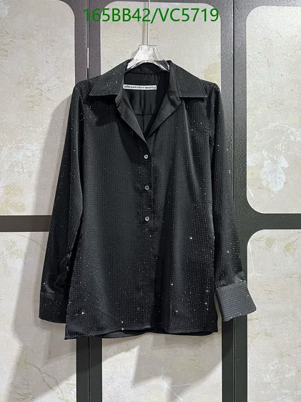 Alexander Wang Women's Black Embellished Button-Down Long Sleeve Shirt