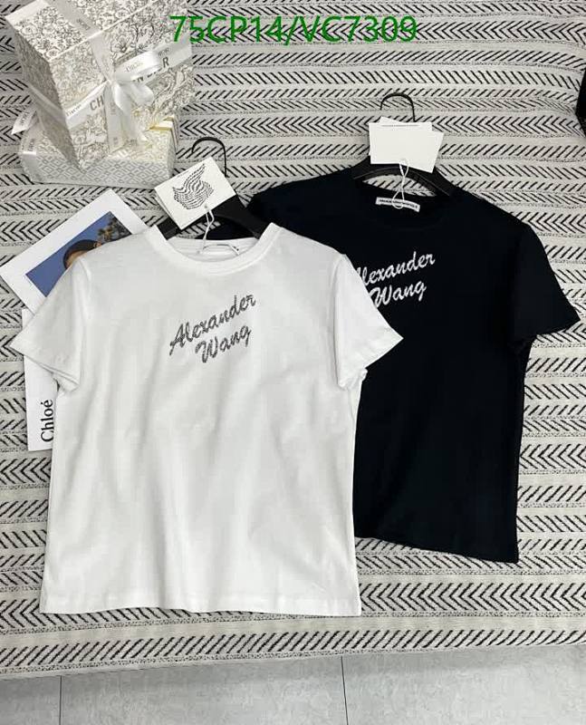 Alexander Wang Cotton Logo T-Shirt for Women - Classic Crew Neck Short Sleeve