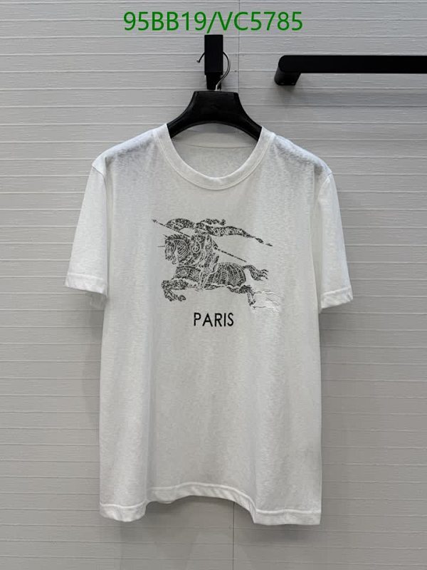 Burberry Cotton T-Shirt with Equestrian Knight Design - Parisian Style