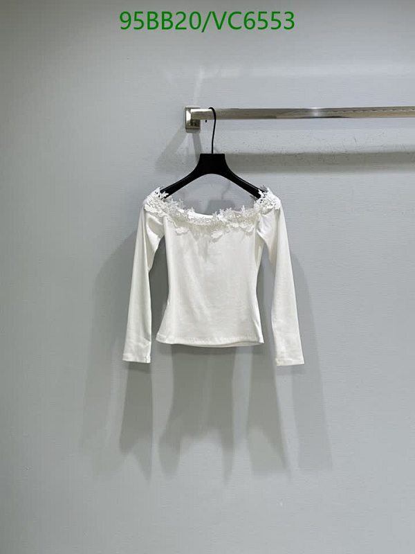 Elegant Louis Vuitton Women's Lace Off-Shoulder Long Sleeve Top