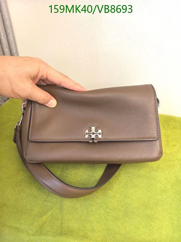 Tory Burch Kira Convertible Shoulder Bag in Brown Leather