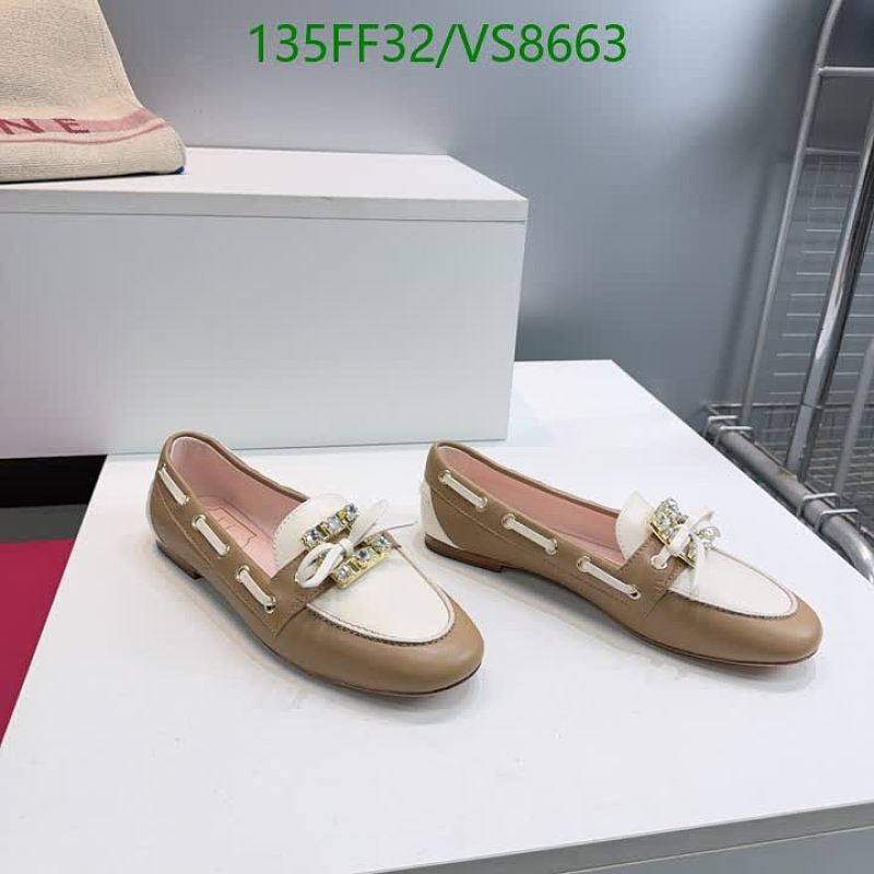 Roger Vivier Women's Suede & Leather Loafers with Embellished Bow