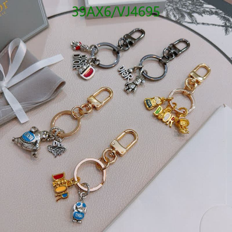 Dior Charm Keychains - Elegant Accessories for Bags and Keys